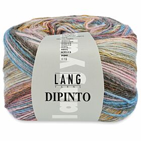 Lang Yarns Dipinto 09 roze/geel/turkoois - Wol/Acryl Garen