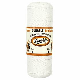 Durable Breikatoen Nr. 6 - 009 wit - Katoen Garen