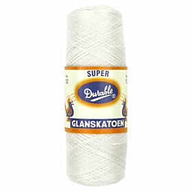 Durable Glanskatoen Nr. 12 - 009 wit - Katoen Garen
