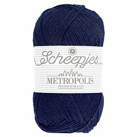 Scheepjes Metropolis 01 bucharest / donkerblauw - Merino Sokkengaren