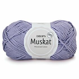 DROPS Muskat Uni Colour - 01 lavendel - Katoen Garen
