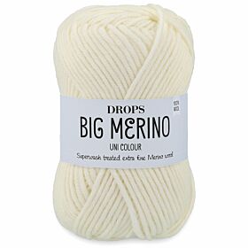 DROPS Big Merino 01 naturel / ecru (Uni Colour) - Wol Garen
