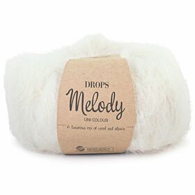 DROPS Melody Uni Colour - 01 naturel - Alpaca Wol Garen