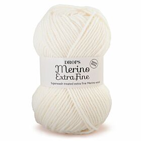 DROPS Merino Extra Fine Uni Colour - 01 naturel - Wol & Garen