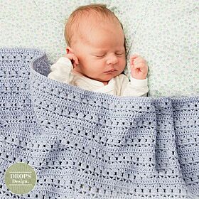 Patroon Gehaakt babydekentje met kantpatroon - dekentjes haken