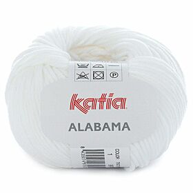 Katia Alabama 01 wit - Katoen/Acryl Garen