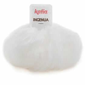 Katia Ingenua 01 wit - Mohair Garen