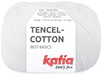 Katia Tencel-Cotton - 01 wit - Lyocell/Katoen Garen 1