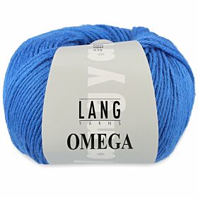 Lang Yarns Omega 10 korenblauw / middenblauw - Acryl Garen