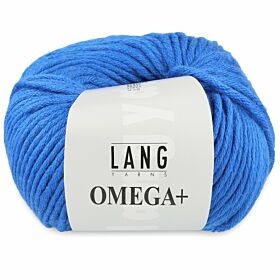 Lang Yarns Omega Plus 10 lichtblauw / middenblauw - Acryl Garen