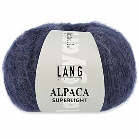 Lang Yarns Alpaca Superlight 10 staalblauw - Wol Garen