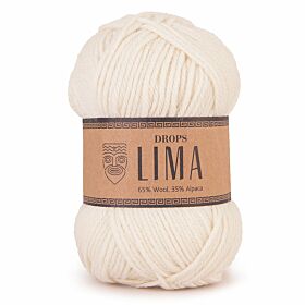 DROPS Lima Uni Colour - 0100 naturel - Wol & Garen
