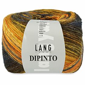 Lang Yarns Dipinto 11 oker/grijs - Wol/Acryl Garen