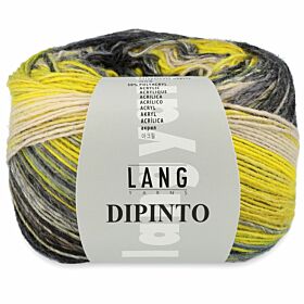 Lang Yarns Dipinto 14 geel/grijs/blauw - Wol/Acryl Garen