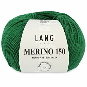 Lang Yarns Merino 150 - 17 groen - Merinowol Garen