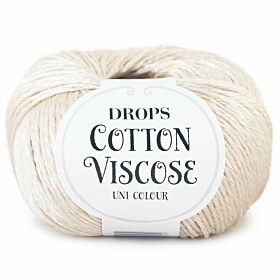 DROPS Cotton Viscose Uni Colour - 02 naturel - Katoen/Viscose Garen