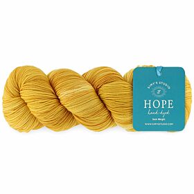 Simy’s Studio Hope Sock 02 for everything there is a reason / geel - Handgeverfde Merinowol Garen
