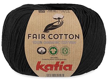 Katia Fair Cotton - 02 zwart - Biologisch Katoengaren