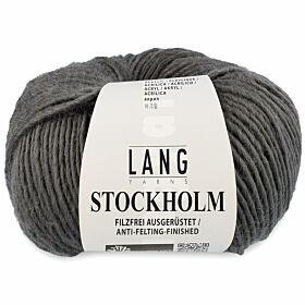 Lang Yarns Stockholm 24 donkergrijs - Wol/Acryl Garen