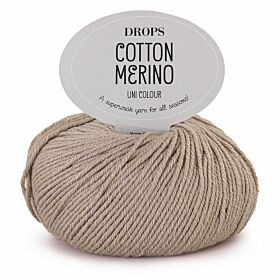 DROPS Cotton Merino Uni Colour - 03 beige - Wol/Katoen Garen