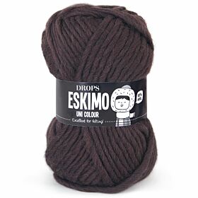 DROPS Snow / Eskimo Uni Colour 03 donkerbruin - Wol Garen