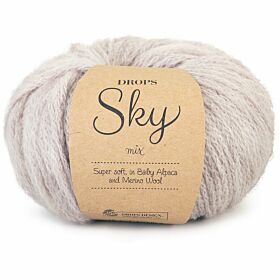 DROPS Sky Mix 03 lichtbeige - Alpaca Merino Wol Garen