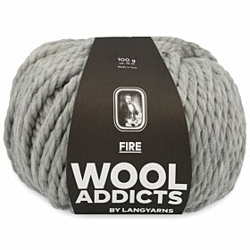 Wooladdicts Fire 03 lichtgrijs mix - Merinowol Garen