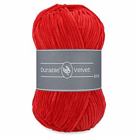Durable Velvet 318 tomato rood - Chenille Garen