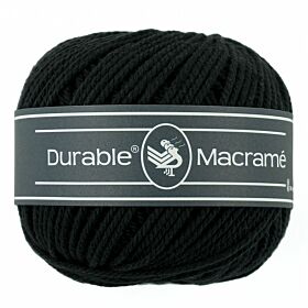 Durable Macramé 0325 black / zwart - Katoen Garen
