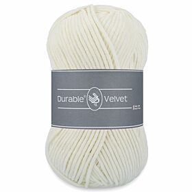 Durable Velvet 326 ivory / naturel - Chenille Garen