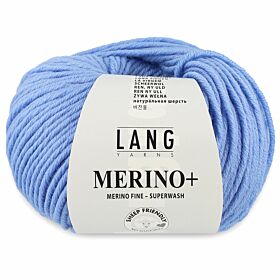 Lang Yarns Merino Plus 33 jeansblauw - Merinowol Garen