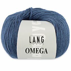 Lang Yarns Omega 34 jeansblauw denim - Acryl Garen