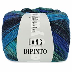 Lang Yarns Dipinto 35 blauw/groen - Wol/Acryl Garen