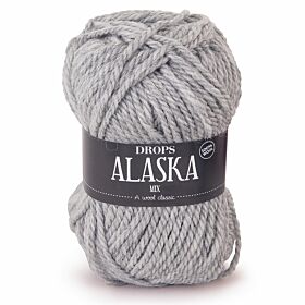 Drops Alaska 03 lichtgrijs / parelgrijs (Mix) - Wol Garen