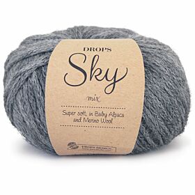 DROPS Sky Mix 04 staalgrijs - Wol Alpaca Garen
