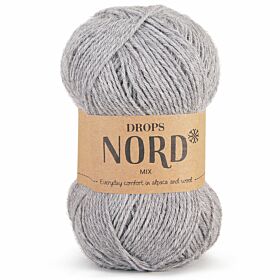 DROPS Nord Mix - 04 lichtgrijs - Wol Garen