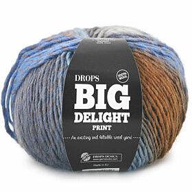 DROPS Big Delight Print - 04 marina - Wol Garen