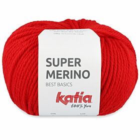Katia Super Merino - 04 rood - Wol/Acryl Garen