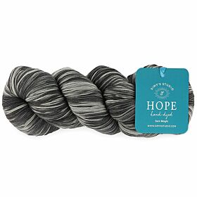 Simy’s Studio Hope Sock 04 if you build it, they will come / grijstinten - Handgeverfde Merinowol Garen