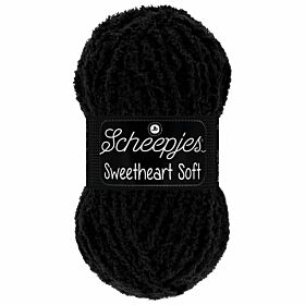 Scheepjes Sweetheart Soft 04 zwart - Polyester Garen