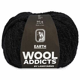 Wooladdicts Earth 04 zwart - Alpacawol Garen