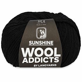 WoolAddicts Sunshine 04 zwart - Katoen Garen