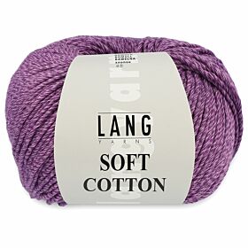 Lang Yarns Soft Cotton 46 violet paars - Katoen Garen