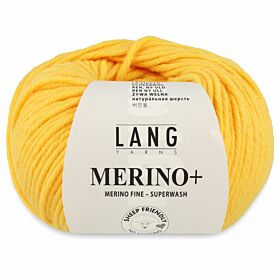 Lang Yarns Merino Plus 49 goudgeel - Merinowol Garen