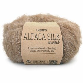 DROPS Brushed Alpaca Silk Uni Colour - 05 beige - Wol & Garen