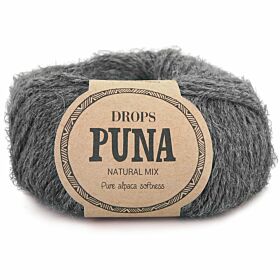 Drops Puna Natural Mix - 05 donkergrijs - Alpaca Wol Garen