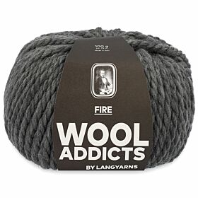 WoolAddicts Fire 05 grijs mix - Merinowol Garen