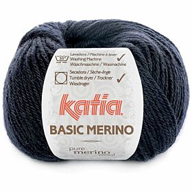 Katia Basic Merino 05 donker marineblauw - Wol/Acryl Garen