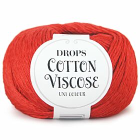 DROPS Cotton Viscose Uni Colour - 05 rood - Katoen/Viscose Garen