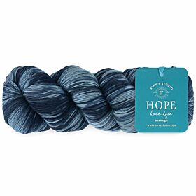 Simy’s Studio Hope Sock 05 it's never too late / blauwtinten - Handgeverfde Merinowol Garen